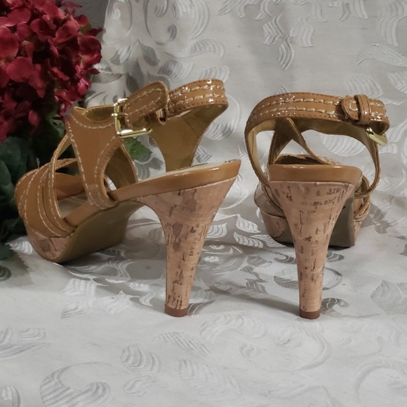 Women’s Cross Strap open toe platform shoe 10M New - Picture 4 of 5